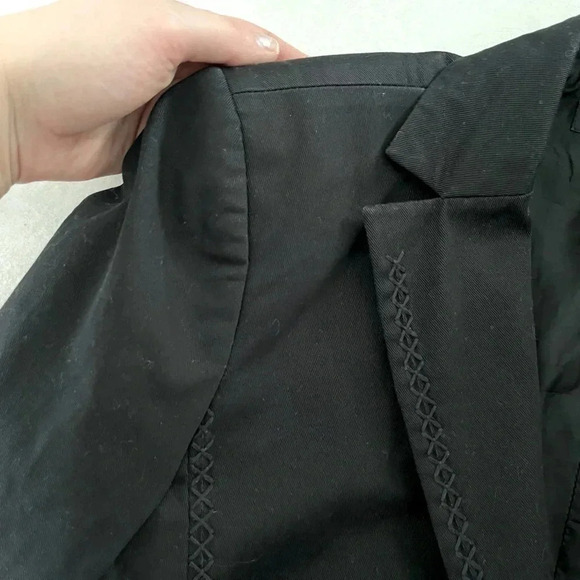 Sandra  Angelozzi/ Black cotton blazer/ Size EU 40 - Picture 5 of 12